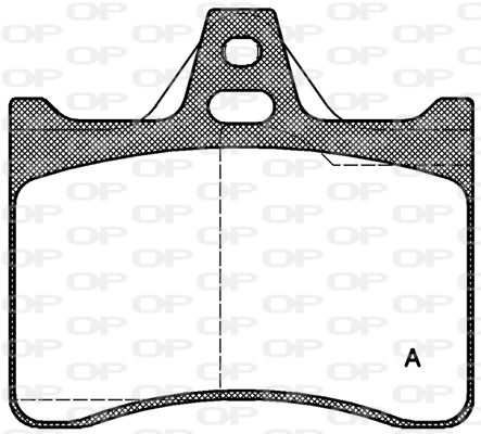 OPEN PARTS Bremžu uzliku kompl., Disku bremzes BPA0088.10